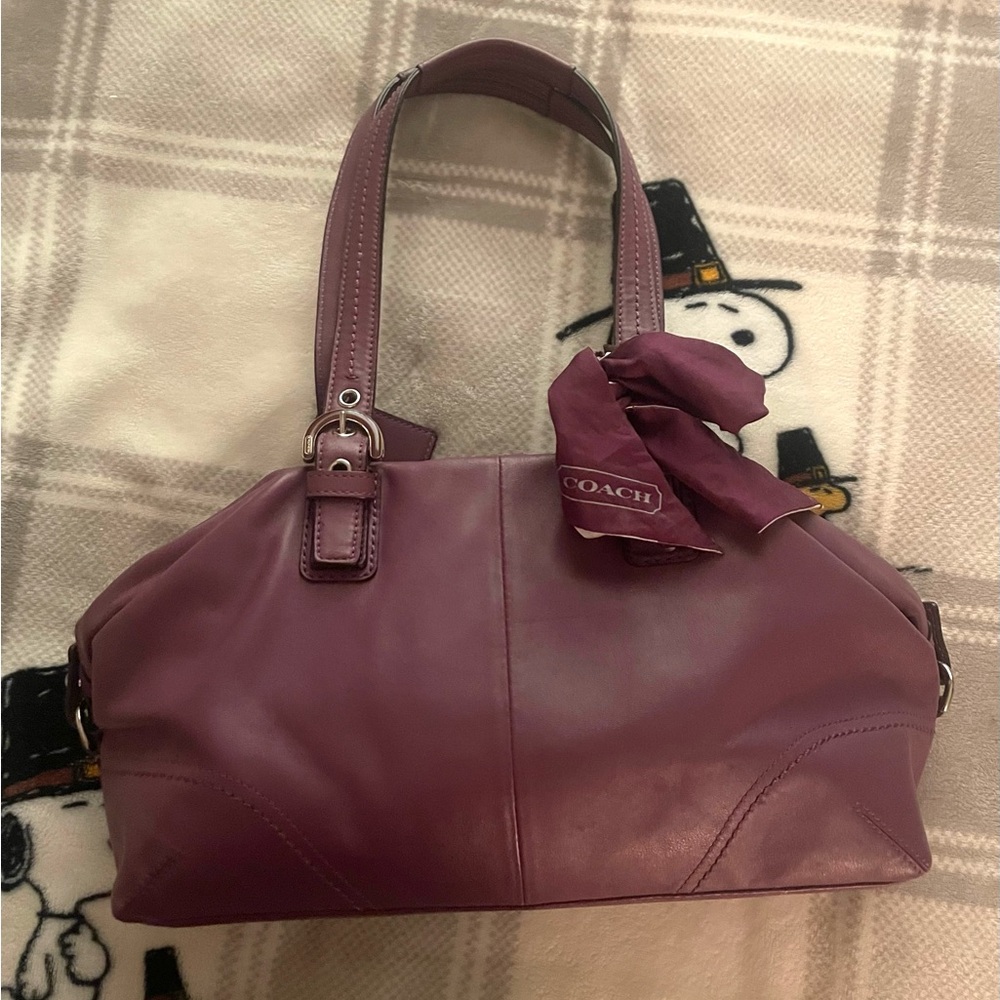 Coach SoHo Satchel Bag Purse Berry Purple #17220